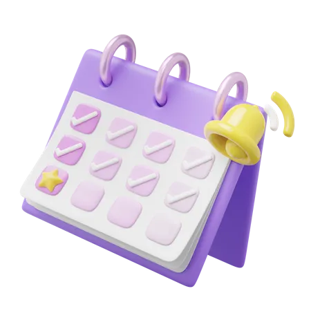 Schedule Notification  3D Icon