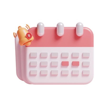 Schedule Notification  3D Icon