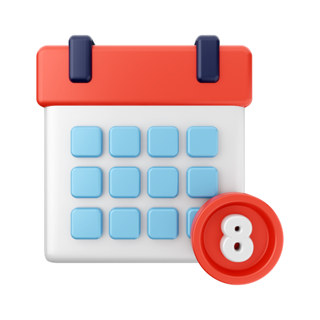 Schedule Notification  3D Icon