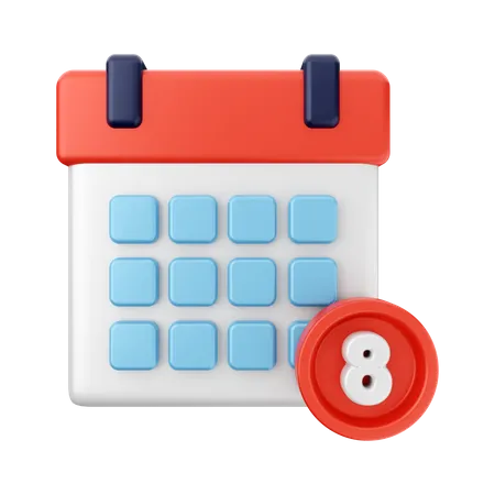 Schedule Notification  3D Icon