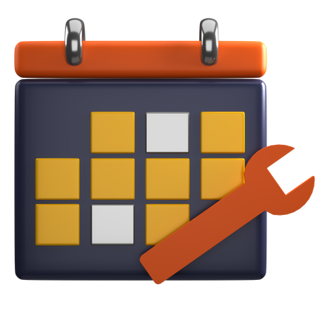 Schedule Setting  3D Icon