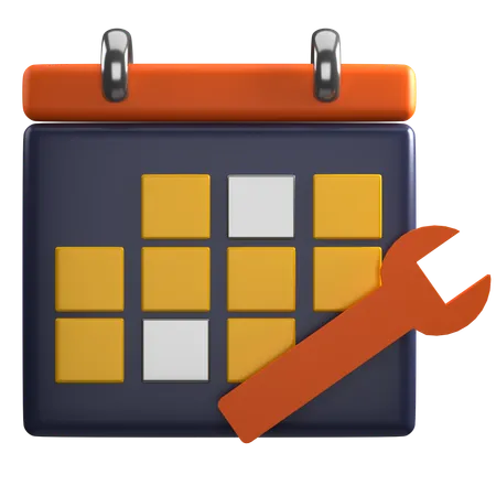 Schedule Setting  3D Icon