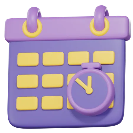 3 D Render Of Calendar Icon Isolated With Transparent Background 3D Icon