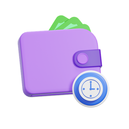 Schedule Wallet  3D Icon