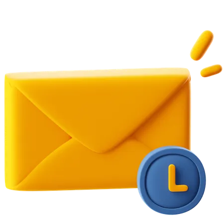 예약된 메일  3D Icon