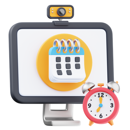 Scheduled Meeting  3D Icon