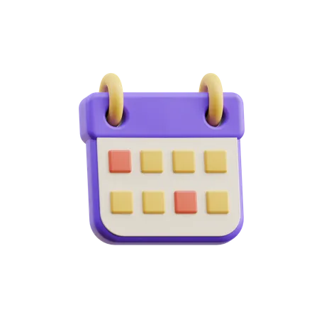 Scheduling  3D Icon