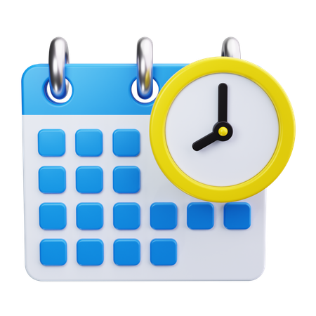 Scheduling  3D Icon