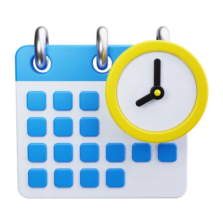 Scheduling  3D Icon