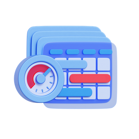Scheduling Calendar  3D Icon