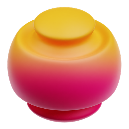 Scheibe Kreis abstrakt  3D Icon