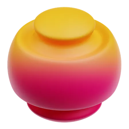 Scheibe Kreis abstrakt  3D Icon