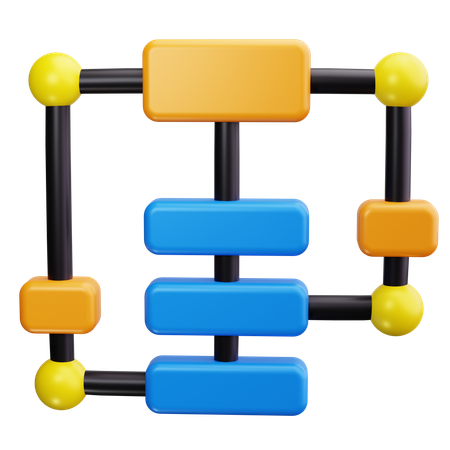 Schematic Diagram  3D Icon