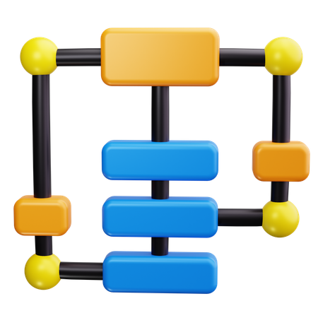 Schematische Darstellung  3D Icon