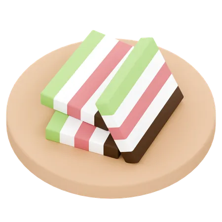 Schichtkuchen  3D Icon