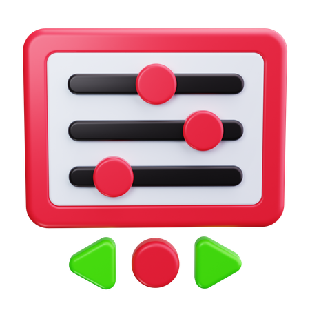 Schieberegler  3D Icon