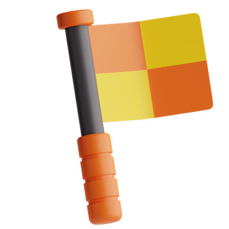 Schiedsrichter-Flagge  3D Icon