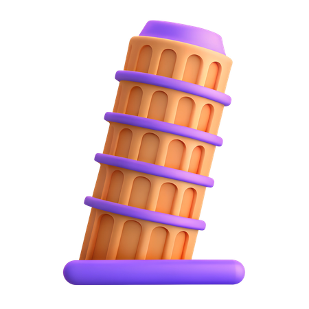 Der Schiefe Turm von Pisa  3D Icon