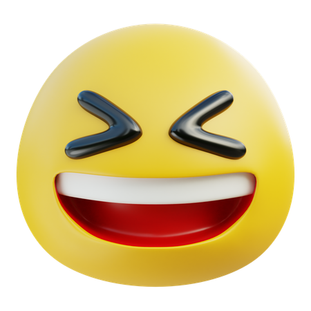 Schielendes Emoji  3D Icon