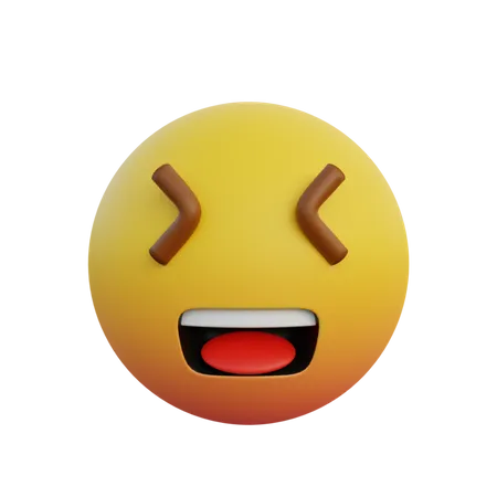 Schielen lachen  3D Emoji