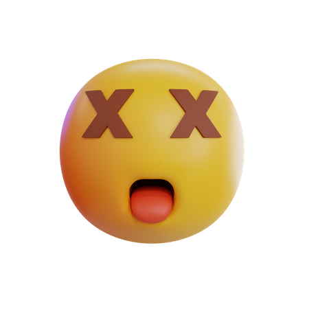 Schielendes Augen-Emoji  3D Icon
