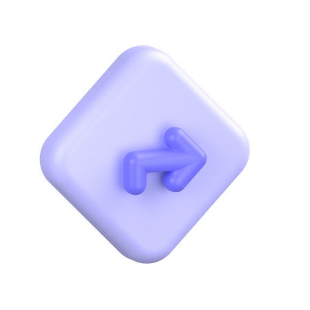 Biegen Sie rechts ab  3D Icon