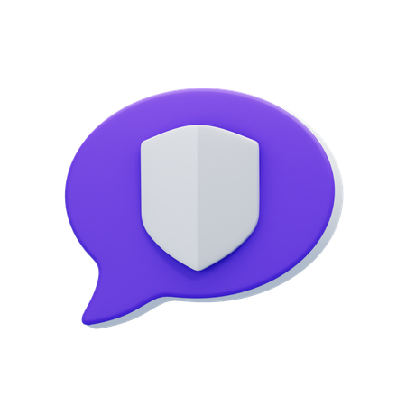 Schild-Chat-Blase  3D Icon