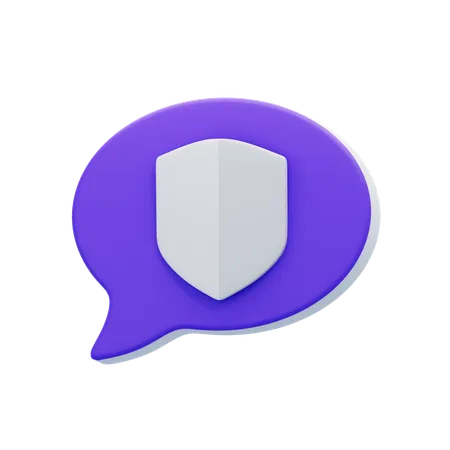 Schild-Chat-Blase  3D Icon