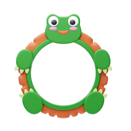 Schildkröten formen Tierrahmen  3D Icon