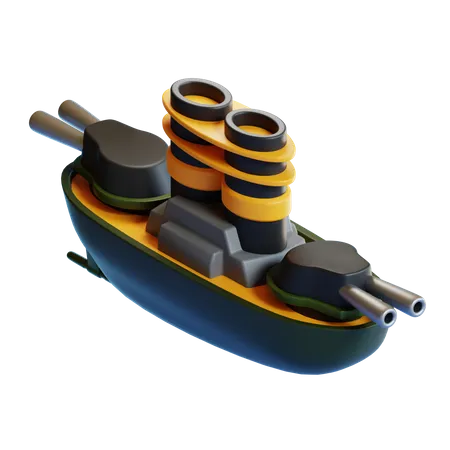 Schlachtschiff  3D Icon