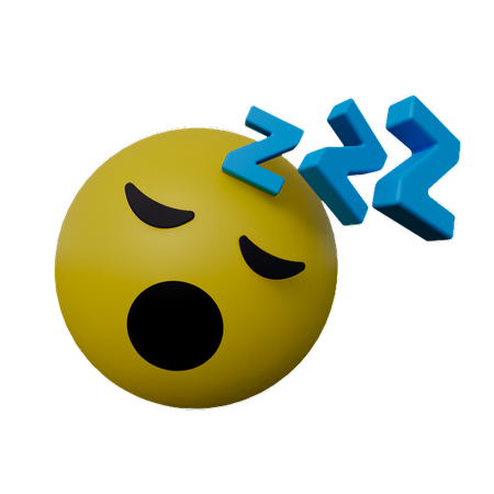 Schlaf-Emoji  3D Icon