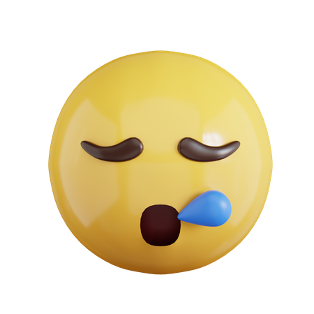 Schlaf-Emoji  3D Icon