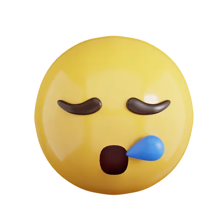 Schlaf-Emoji  3D Icon