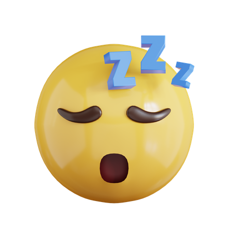 Schläfriges Emoji  3D Icon