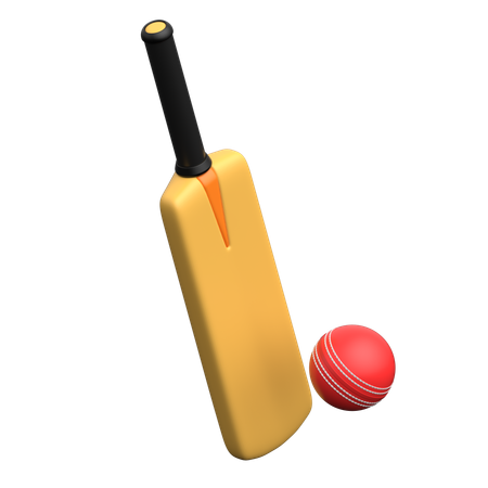 Schläger und Ball  3D Icon