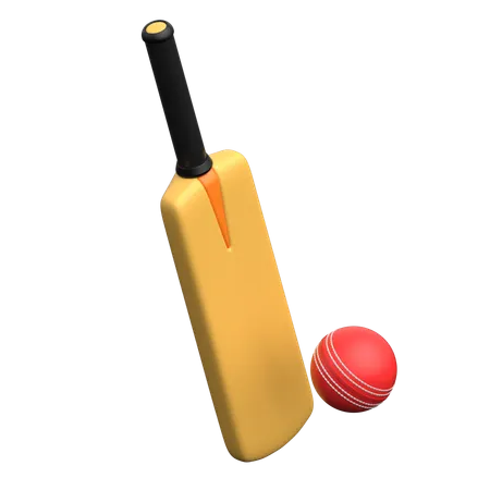 Schläger und Ball  3D Icon