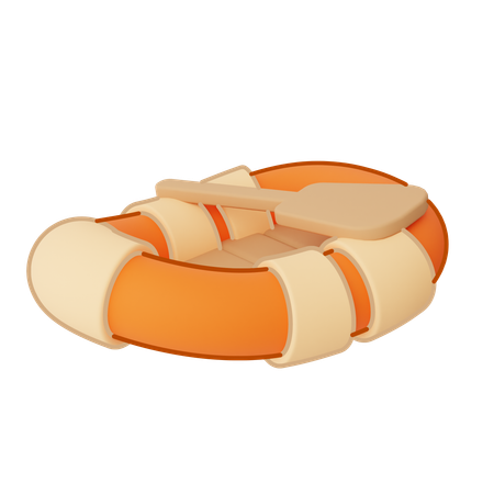 Schlauchboot  3D Icon