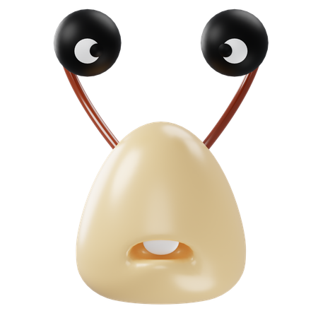 Schleimschnecken-Doodle  3D Icon