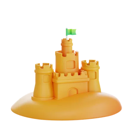 Burg sand  3D Icon