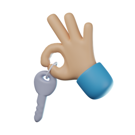 Schlüssel geben  3D Icon
