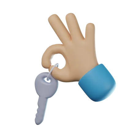 Schlüssel geben  3D Icon