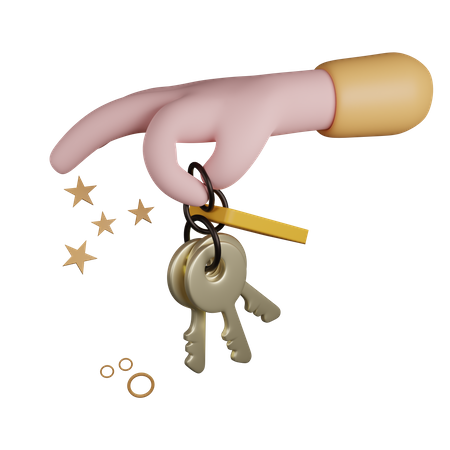 Schlüsselübergabe  3D Icon