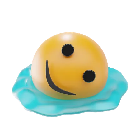 Schmelzendes Gesicht Emoji  3D Icon