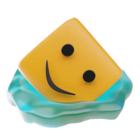 Schmelzendes Gesicht Emoji  3D Icon