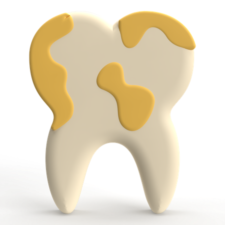 Schmutziger Zahn  3D Icon