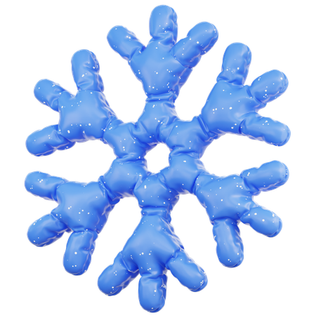 Schnee abstrakte Formen  3D Icon