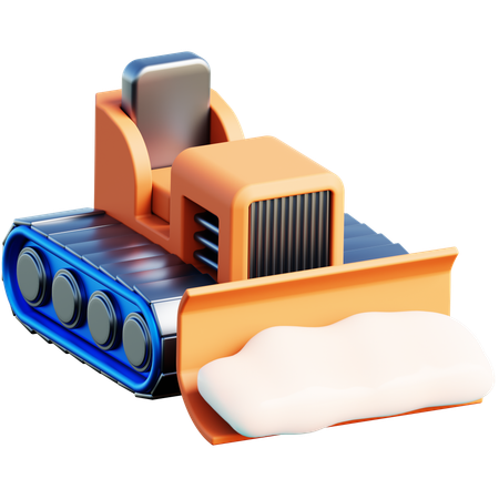 Schnee-Bulldozer  3D Icon