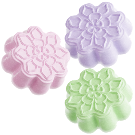 Schneehaut-Mondkuchen  3D Icon