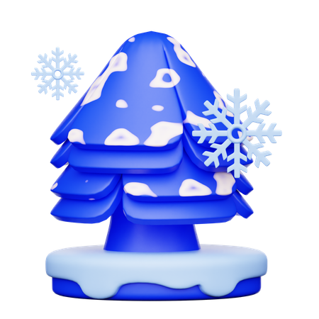 Schnee Kiefer  3D Icon