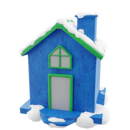 Schnee nach Hause  3D Icon